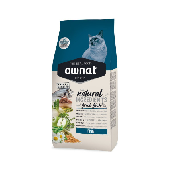 OWNAT Classic Fish per gatti adulti al pesce 4kg