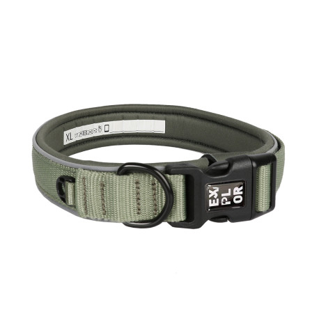 Explor collar clásico verde XS - 30-33cm cómodo y ajustado