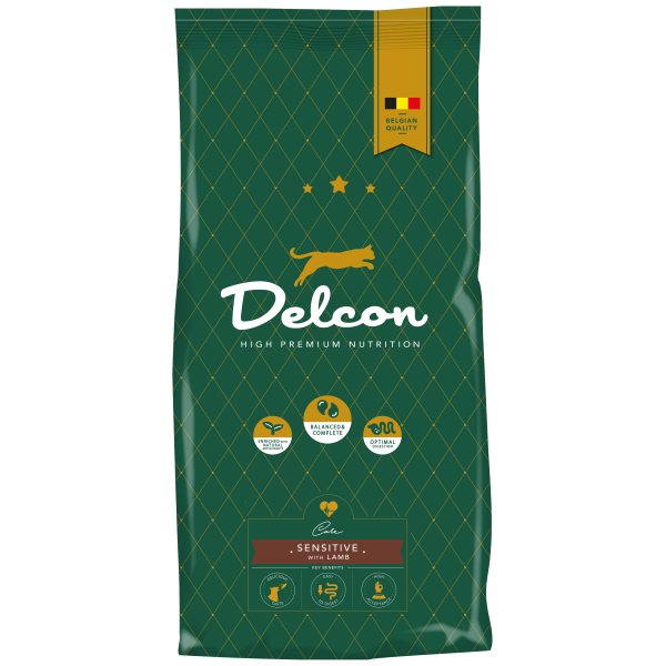 Delcon Cat Sensitive com cordeiro 1,75kg