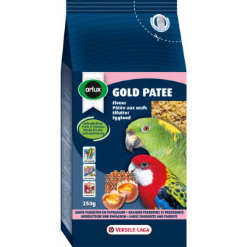 Gold Papas com Ovos Grandes Periquitos & Papagaios 1kg - A Granel