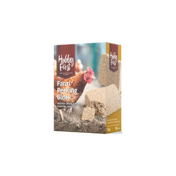 Bloque de picoteo 1kg - Farm Pecking Block - Hobby First