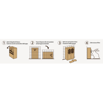 Distributore con Fieno di montagna + Tarassaco 700g - Paglianatura