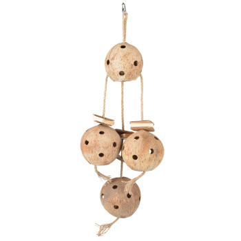 Kokosnoot jungle grote hanger met sisal & karton 72.5x25x12cm