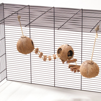 Coconut globehouse con escalera y cuerda 3x130mm