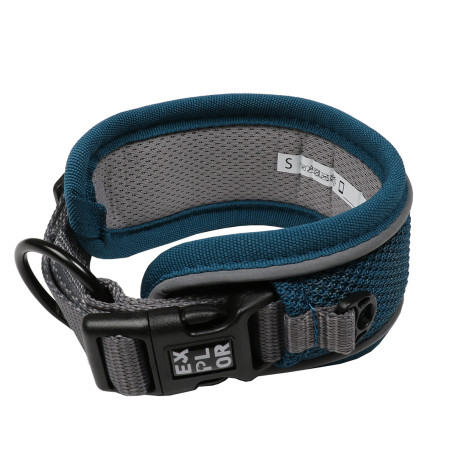 Explor control de ajuste collar clásico azul petróleo XS - 30-33cm