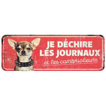 Chihuahua Waarschuwingsbord...