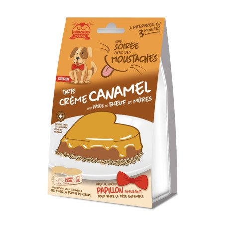 Tarta Crema "Canamel" para perros - Sabor a carne de res y moras