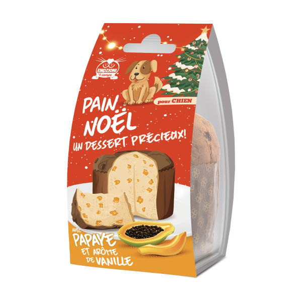 Mini "Pane di Natale" per cani - Gusto Papaya - 1 pezzo