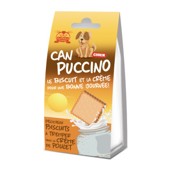 Biscoitos "Canpuccino" para cães com creme de frango 70g