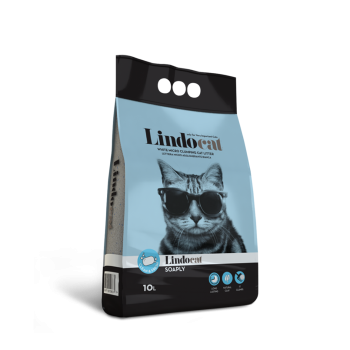 Arena aglomerante para gatos Lindocat Soaply 10L