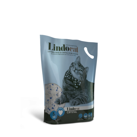 Lettiera Lindocat Crystal 5L - In gel di silice senza profumo