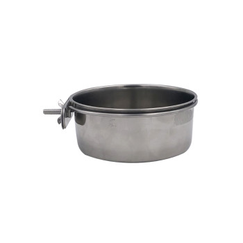 Comedouro inox com parafuso - 12cm