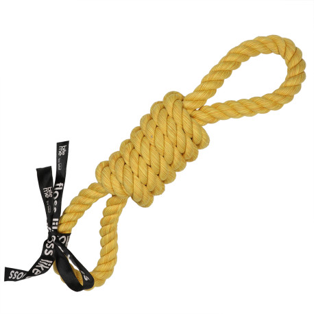 Brinquedo de corda para cães - Tug Life - amarelo - 52cm