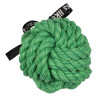 Pelota de algodón trenzado para perros - Ballin - verde - 12cm