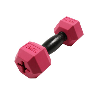 Kurzhantel für Hunde - schwarz/lila - For the gainz - 14x4,7x4,7cm - S