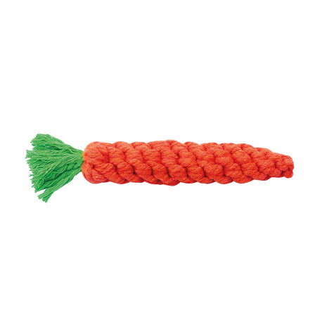 Cuerda de algodón en forma de zanahoria - naranja - 20cm