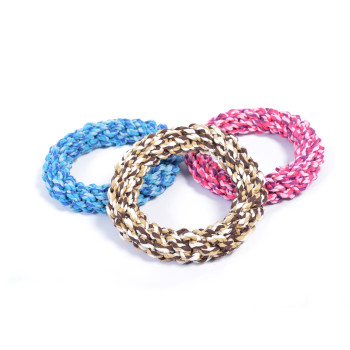 Anillo de algodón para perros - rosa - 14cm