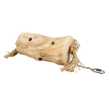 Snack tronco de árbol en madera de cafeto marrón - L - 30cm