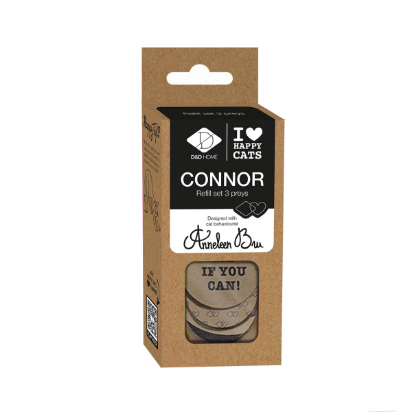 Recarga para kit de presa natural beige - Connor - 3ud - 5,5x9,5x0,5cm