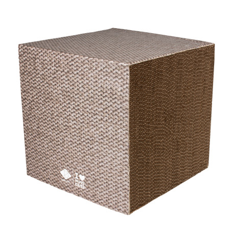 Blocco - Tiragraffi in cartone beige - Freya - L - 30x30x30cm