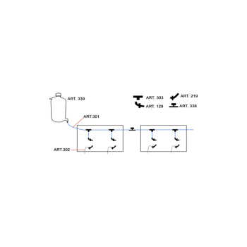 Conector En T Para Tubería Art301 - 2g-r