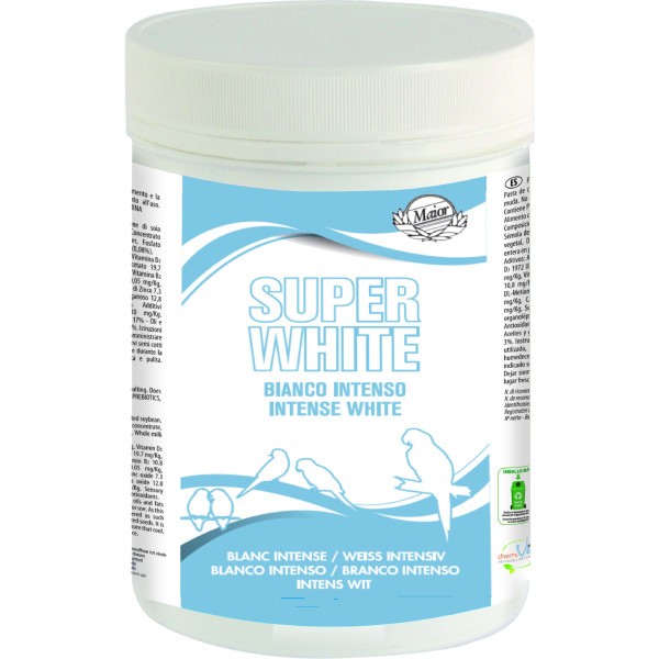 Super white 250g - Intensifica el color blanco del plumaje - Chemivit