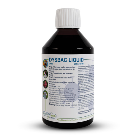 Dysbac Líquido 250ml - Saúde do papo, do proventrículo e do intestino - NeorniPharma