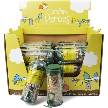 Comedouro reciclado com sementes 245g - Garden heroes