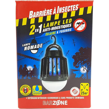 Barreira Inseto Lâmpada LED 2 em 1 - Contra os mosquitos