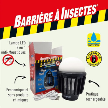 Barreira Inseto Lâmpada LED 2 em 1 - Contra os mosquitos