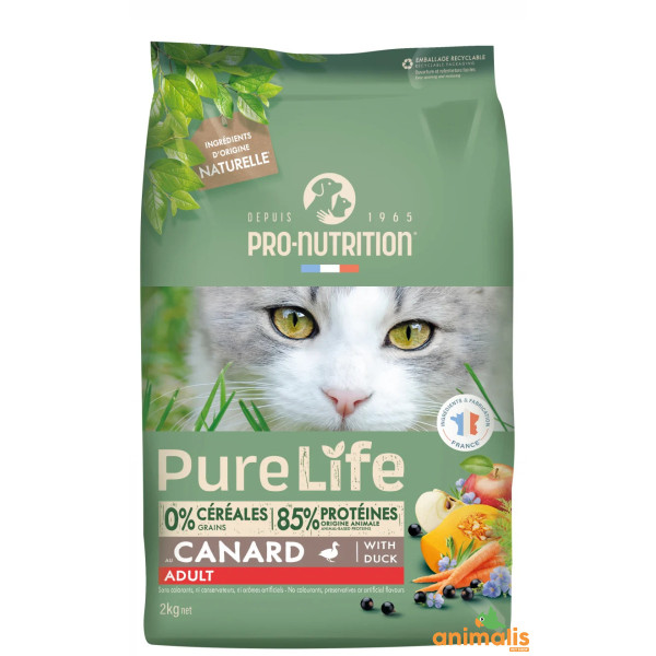 PureLife Volwassen Kat met Eend 2kg