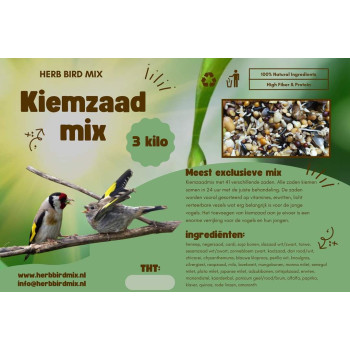 Sementes para germinar 3kg - Herb bird mix