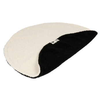 Copertura circolare nero/bianco per gatto - Maeve - 50x50x1cm