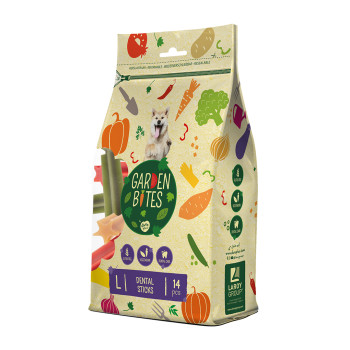 Garden bites bastoncini dentali colori misti 14 pezzi - L