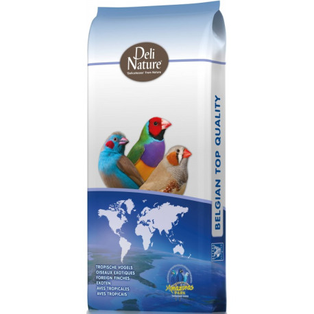 Aves Exóticas 20kg, mistura de sementes enriquecida com pellets VAM - Diamantes Australianos - Prestige Premium