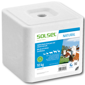 SOLSEL - Piedra para lamer mineral 10kg - Natural