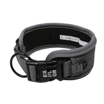 Explor control de ajuste collar clásico de seguridad plata reflectante S - 34-38cm