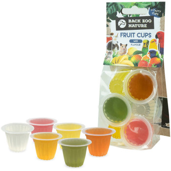 Gelatina de frutas mistas - Taça de frutas - (6 potes) - Back Zoo Nature