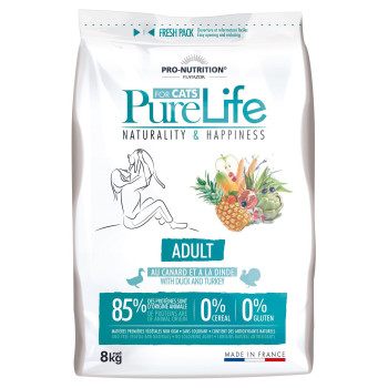 PureLife chat adulto all'anatra 8kg