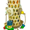 Brinquedo Torre de comida em coco - 55x13cm - Back Zoo Nature