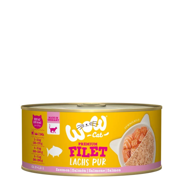 Filé de salmão 70g - Comida úmida para gatos - Wow