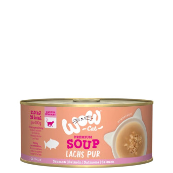 Sopa de salmón 70g - Comida húmeda para gatos - Wow