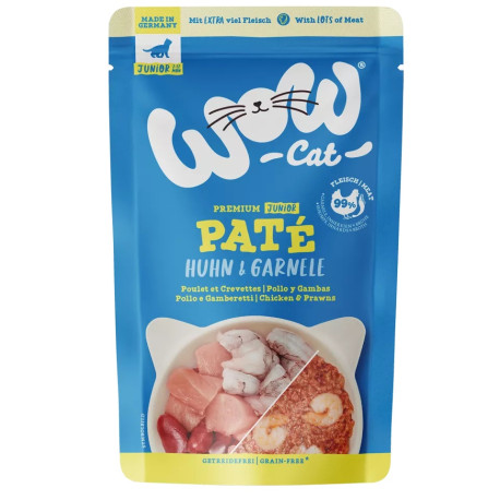 Junior frango e camarão 125g - Ração húmida para gato - Wow