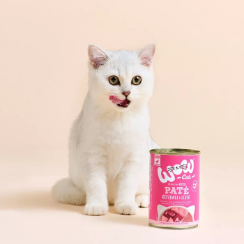 Junior pollame e fegato 400g - Pâté per gatti - Wow