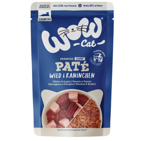 Senior caza y conejo 125g - Paté para gato - Wow