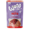 Adulti Manzo e tacchino 125g - Pâté per gatti - Wow