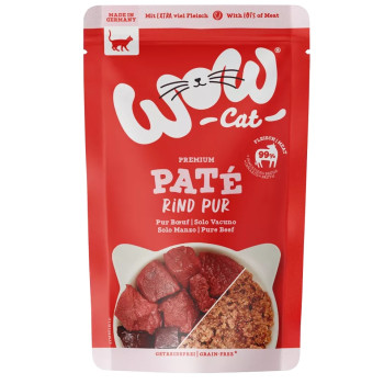 Adulte Pur bœuf 125g - Pâtée pour chat - Wow