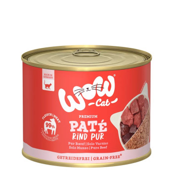 Adulto Pura carne de res 200g - Comida húmeda para gato - Wow