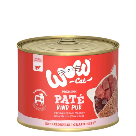 Adulto Pura carne de res 200g - Comida húmeda para gato - Wow