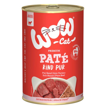 Adulto Manzo puro 400g - Paté per gatto - Wow